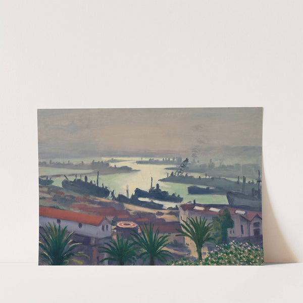 Alger, temps sombre sur le port de l’Agha (1942) by Albert Marquet