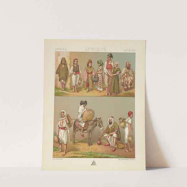 Algérie et Tunisie;costumes populaires;les enfants (1876-1888) by Auguste Racinet