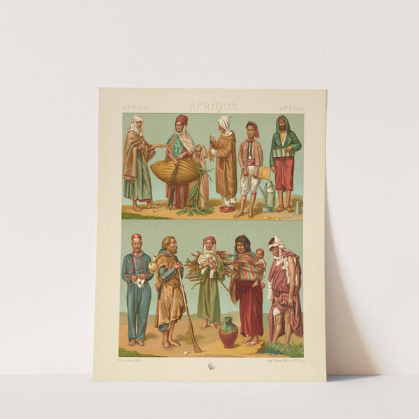 Algérie et Tunisie;types divers;costumes et habillement des classes inférieures (1876-1888) by Auguste Racinet