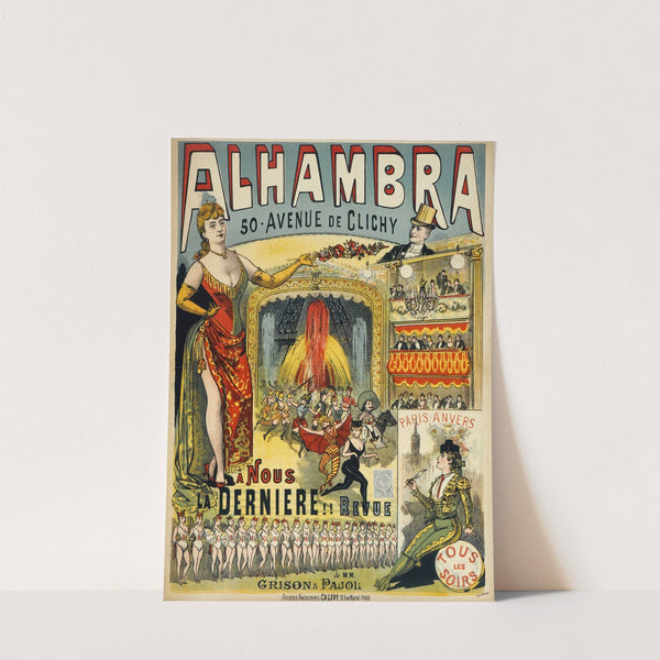 Alhambra 50. Avenue De Clichy A Nous La Derniere (1888) by Imp. Charles Lévy