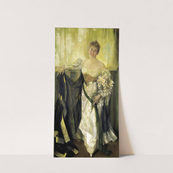 Alice Barney in White Satin by Hubert Vos