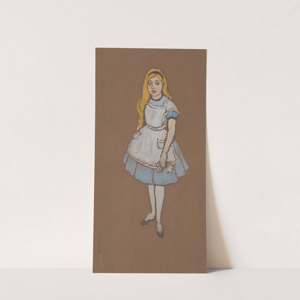 Alice (costume design for Alice-in-Wonderland, 1915) by William Penhallow Henderson