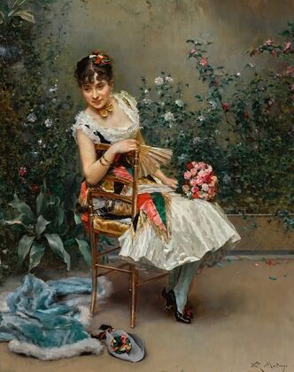 Aline with flowers