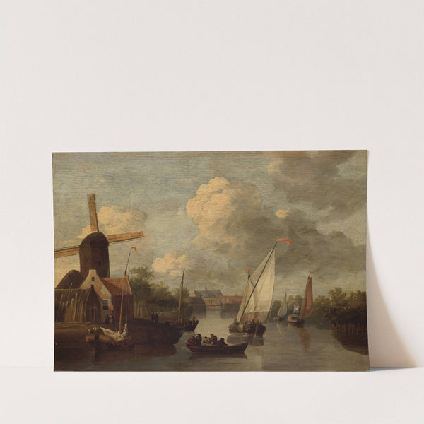 Alkmaar vanaf het Zeglis gezien by Wigerus Vitringa