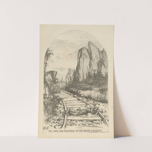 All hail and farewell to the Pacific Railroad (1869) by Thomas Nast