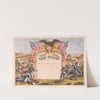 All honor to the brave United States Army diploma (1865) by Gibson & Co. Lith