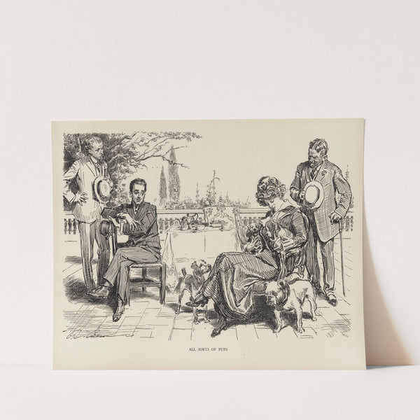 All sorts of pups (1916) by Charles Dana Gibson