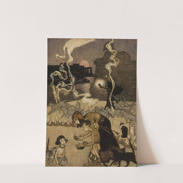 All Through Egypt Every Man Burns a Lamp by Arthur Rackham