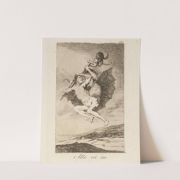Allá vá eso. (There it goes.) (1796-1797) by Francisco de Goya