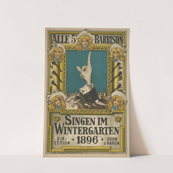 Alle 5 Barrison singen im Wintergarten (1896) by Edmund Edel