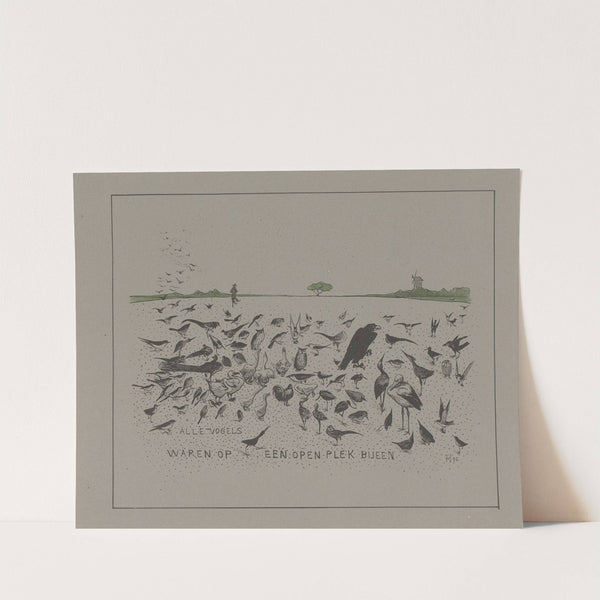 Alle vogels waren op een open plek bijeen by Theo van Hoytema