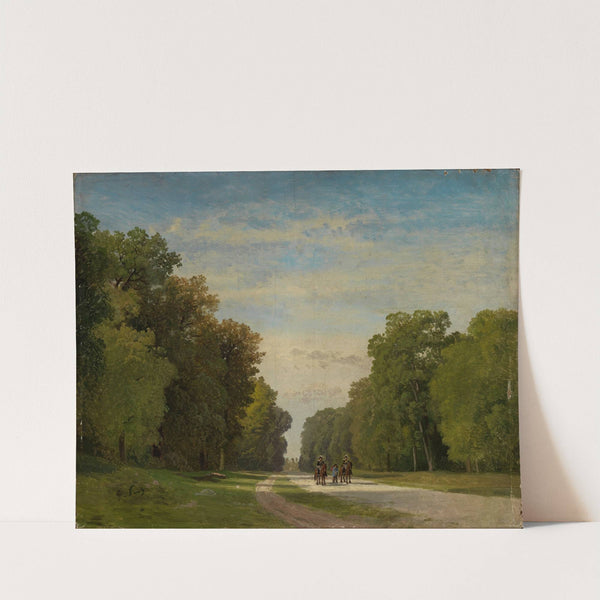 Allee bei Fontainebleau by Georg Eduard Otto Saal