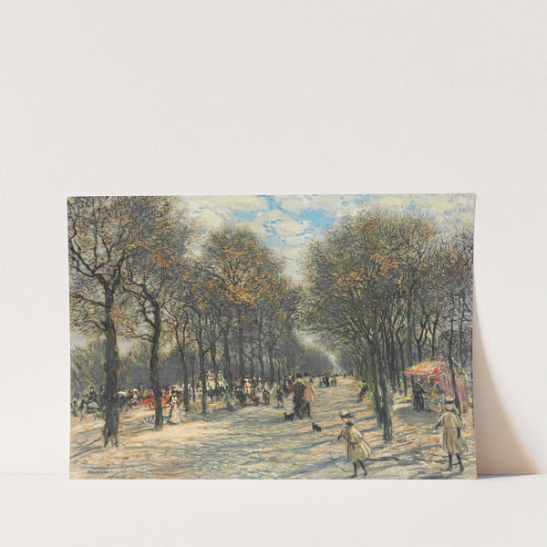 Allée D’arbres Aux Champs-Elysées by Jean François Raffaëlli