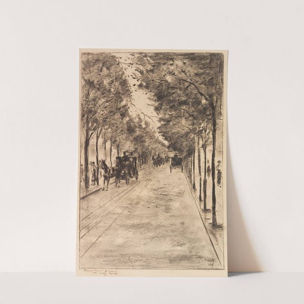 Allee im Tiergarten, Berlin by Lesser Ury