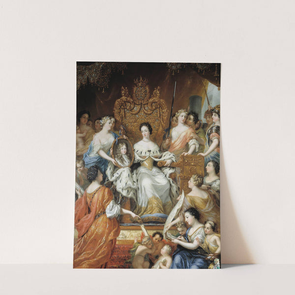 Allegori över änkedrottning Hedvig Eleonoras förmyndarregering by David Klöcker Ehrenstrahl