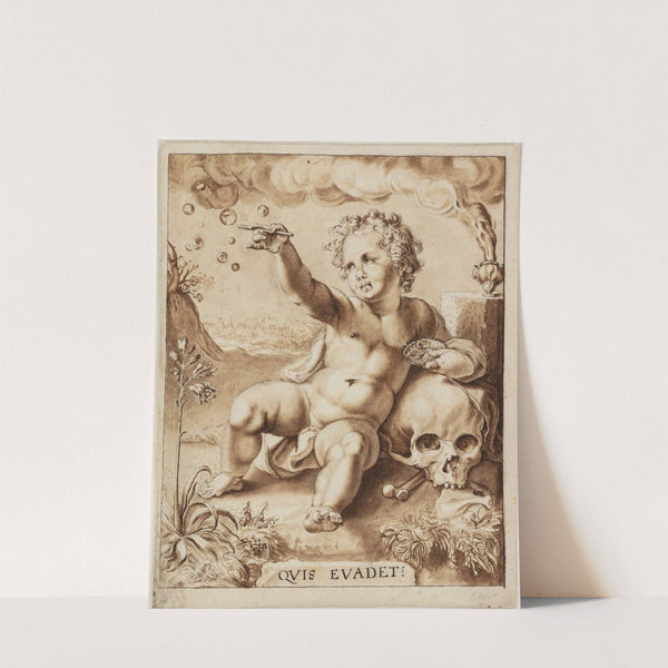 Allegori på forgængelighed Homo Bulla by Jacob de Wit