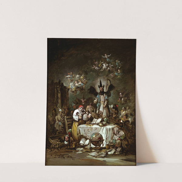 Allegorical caprice. The Avarice (1852) by Eugenio Lucas Velázquez