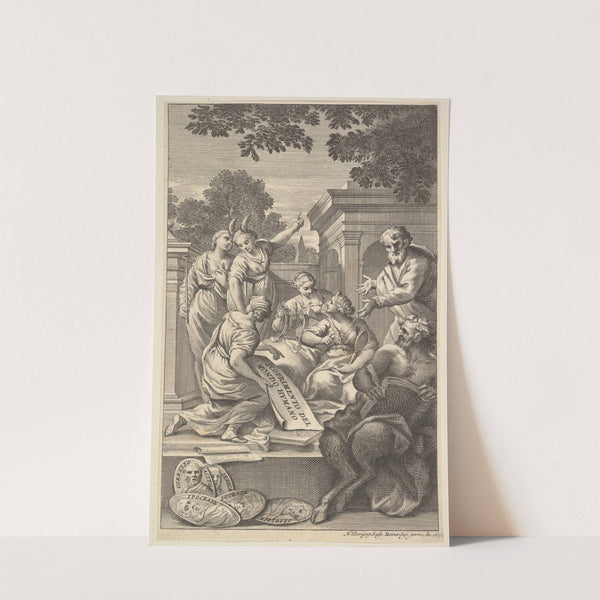 Allegorical composition celebrating the Humanities (1695) by Nicolas Dorigny