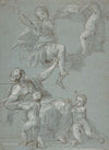 Allegorical Composition with Figures of Painting and Fame