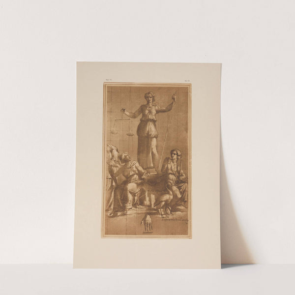 Allegorical drawing of justice by P. & D. Colnaghi