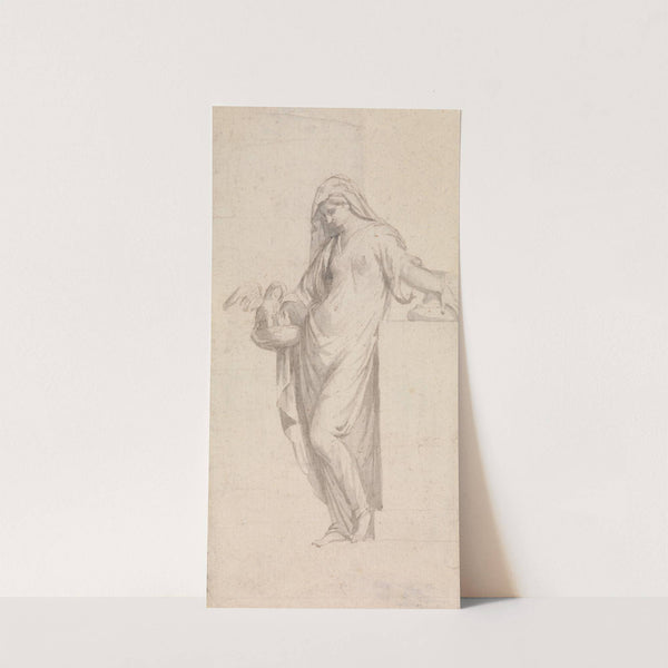 Allegorical Female Figure: piety holding a nest of pelicans by John Bacon