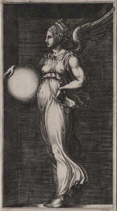 Allegorical Figure Holding a Sphere (mid 1560s)