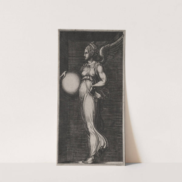 Allegorical Figure Holding a Sphere (mid 1560s) by Giorgio Ghisi