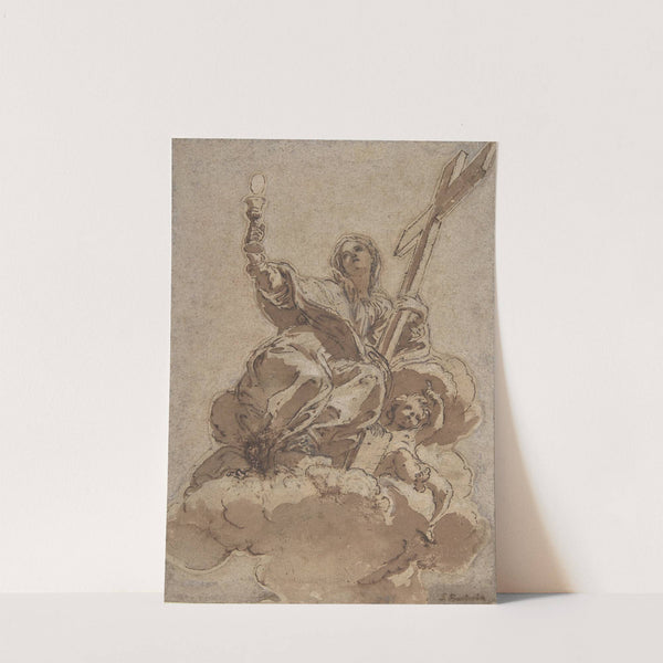 Allegorical Figure of Faith by Giovanni Battista Gaulli