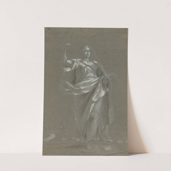 Allegorical Figure (recto) by Anonymous