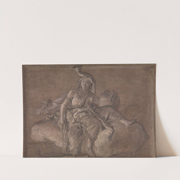 Allegorical Figure Representing Africa by Giovanni Domenico Tiepolo