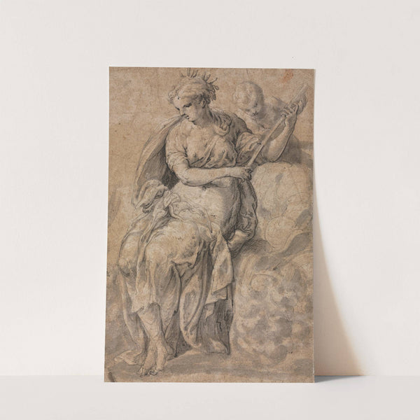 Allegorical Figure (verso) by Nicolò dell'Abate