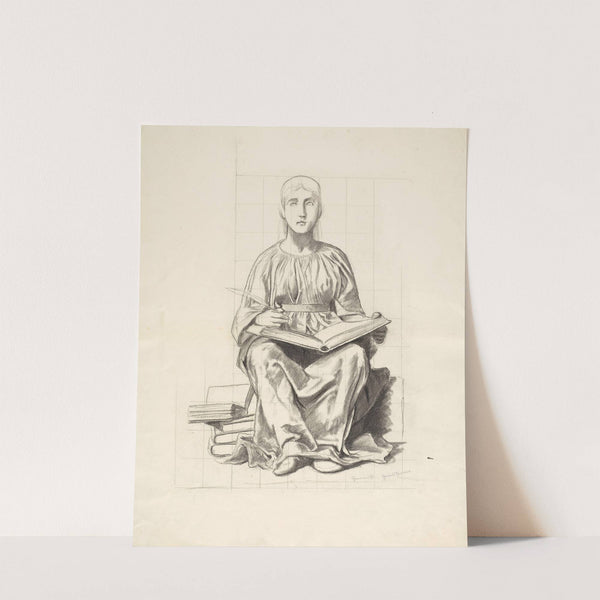 Allegorical Figure with a Book (1880 - 1900) by Hans Thoma