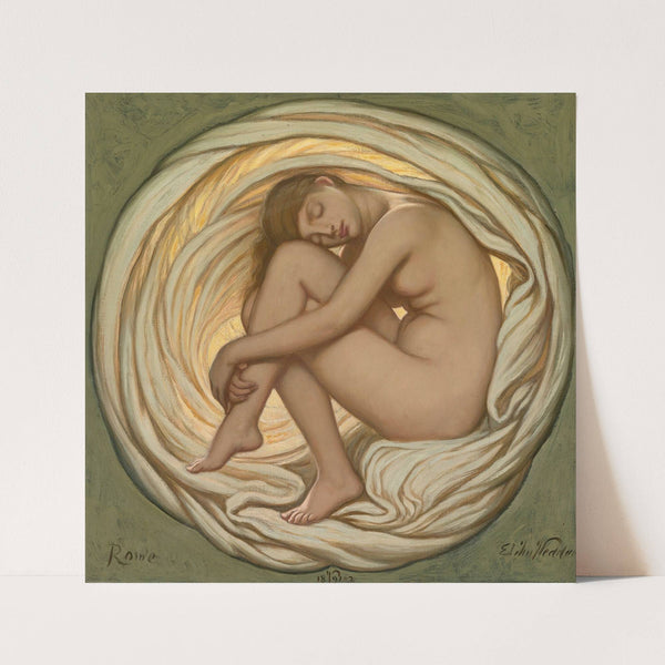 Allegorical Figure with Double Aulos by Elihu Vedder