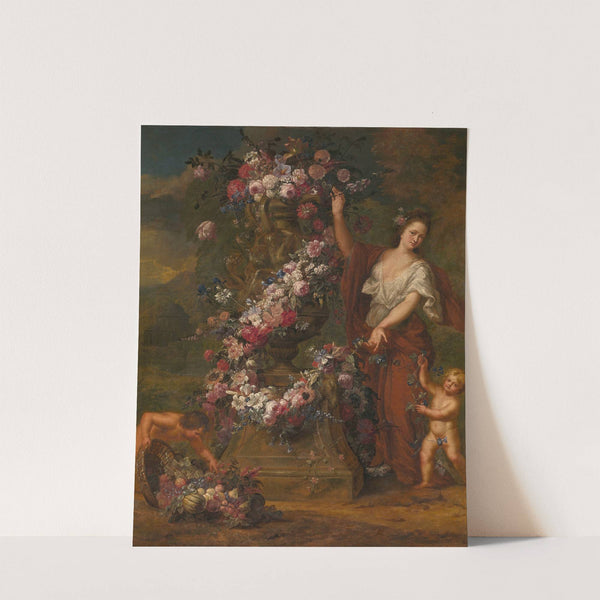 Allegorical Figure with Flowers by Gaspar Peeter Verbruggen the Younger