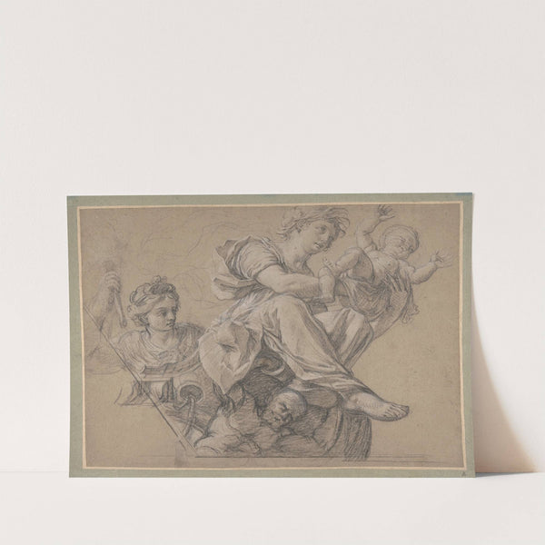 Allegorical Figures for a Ceiling Decoration (17th century) by Michel Corneille the Elder