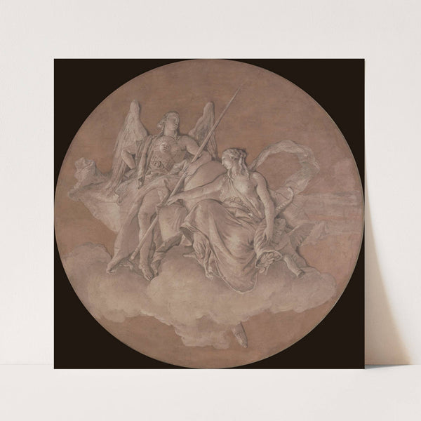 Allegorical Figures Representing Virtue and Abundance (1760) by Giovanni Battista Tiepolo