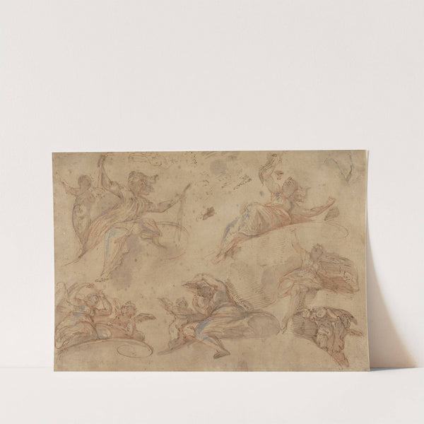 Allegorical Figures Seen from Below by Domenico Maria Canuti