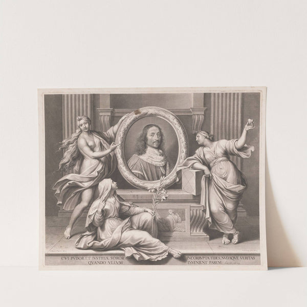 Allegorical portrait of Guillaume de Lamoignon (1664) by Francois de Poilly