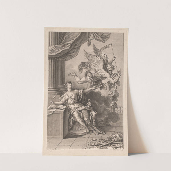 Allegorical scene with medallions and Time by Charles-Nicolas Cochin