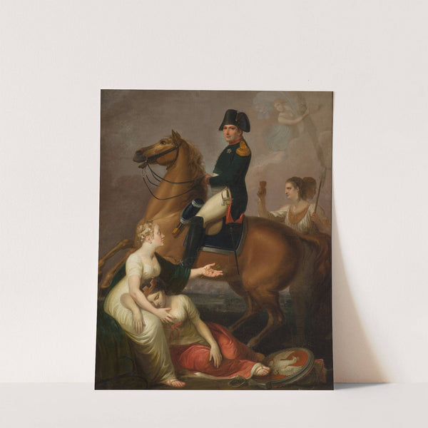 Allegorical scene with Napoleon by Józef Peszka