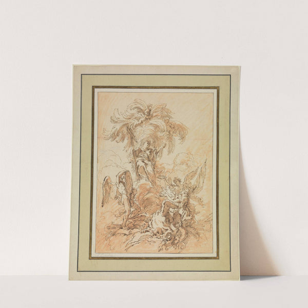 Allegorie auf die Geburt eines französischen Prinzen (1728-1731) by François Boucher