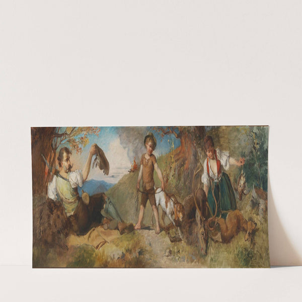 Allegorie auf die Jagd by Julius von Blaas