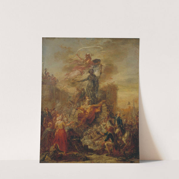 Allégorie de la Liberté sur les ruines de la Bastille (1789) by French School