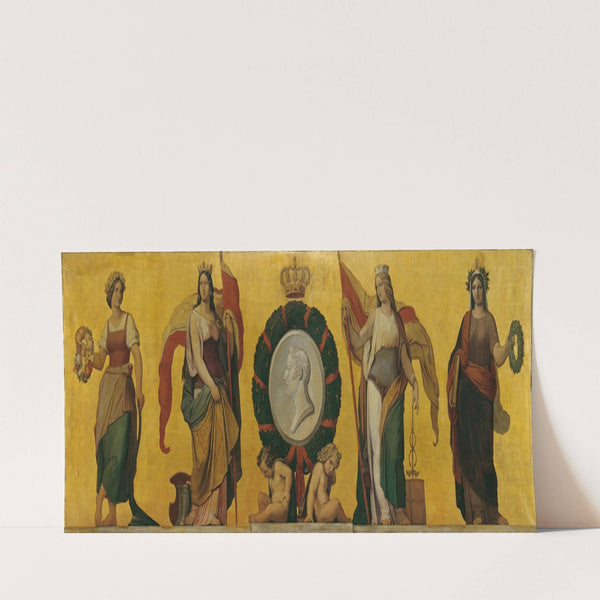 Allegorie der vier Stände und Huldigung an Großherzog Leopold von Baden by Moritz von Schwind