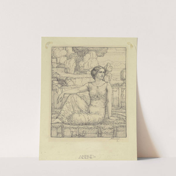 Allegorie des Abends (Vesper) by Johann Vincenz Cissarz