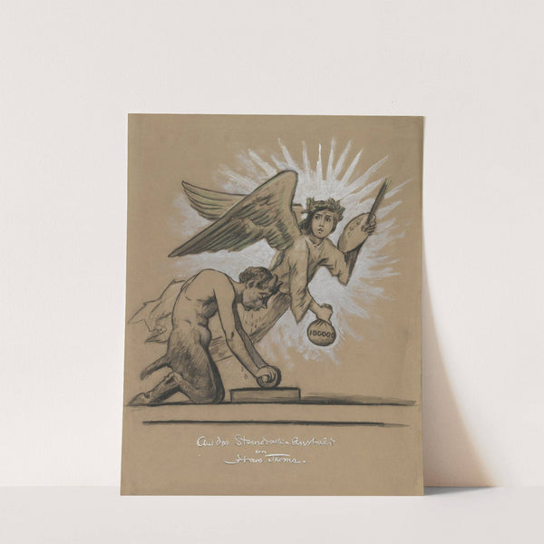 Allegorie des Steindrucks by Hans Thoma