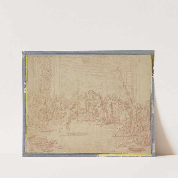 Allegorie des Winters oder Kinder parodieren einen Ball by Jean-Antoine Watteau