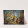 Allégorie en l'honneur de la publication de la paix d'Aix-la-Chapelle, le 13 février 1749 by Jacques Dumont