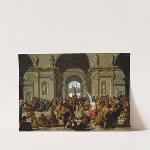 Allégorie , Les peuples du monde rendant hommage à l'Être suprême by Jean-Jacques Forty