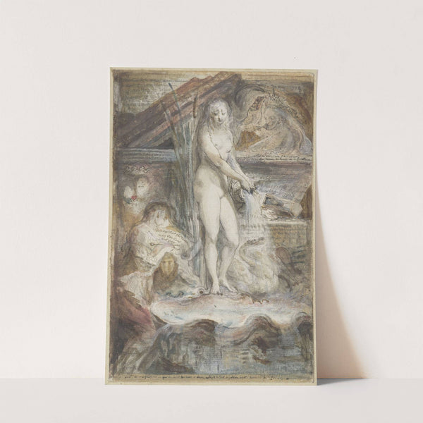 Allegorie op de dood van Voltaire (1778 - 1780) by Gabriel de Saint-Aubin